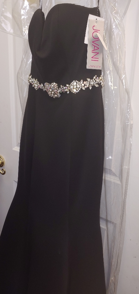 Jovani black fit and flair size 8 - Picture 3 of 8